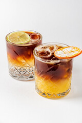 iced coffee with orange juice