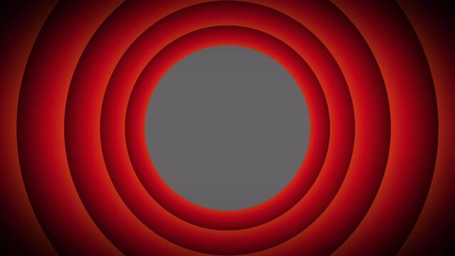 Cartoon style intro isolated by the alpha channel.Drag and drop use.Red circles zooming in with bounce back effect.