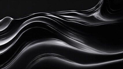 Soft and liquid Black waves background