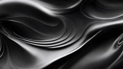 Fototapeta premium Soft and liquid Black waves background
