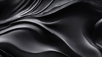 Fototapeta premium Soft and liquid Black waves background