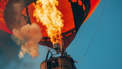 Blazing Beauty: The Flame from a Hot Air Balloon - AR 7:4