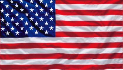 Fototapeta premium American flag wave close up background. USA flag