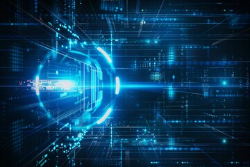 Abstract Future Digital Science Technology Concept.