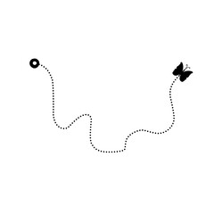 butterfly flight route