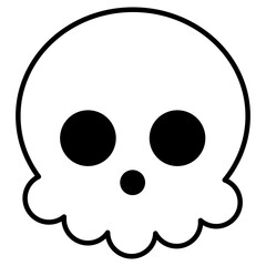 Doodle Skull Line