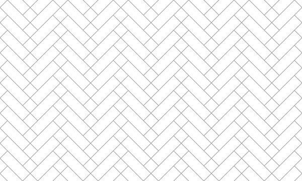 Grey outline geometric seamless pattern with oblique square and rectangle shape. Vector Repeating Texture.