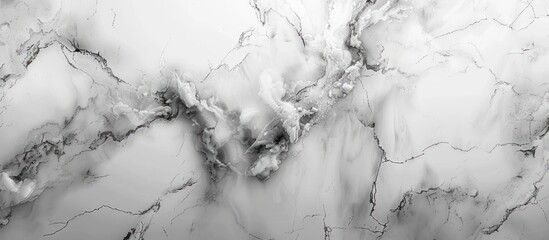 Luxurious Carrara White marble texture, great for kitchen or bathroom ceramic tiles, combining white and black marble patterns