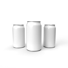 White carton packages, box and bottles