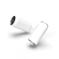 White carton packages, box and bottles