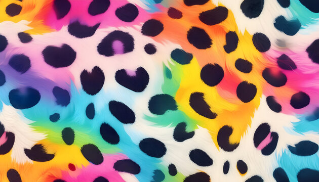 bunter, Leoparden, hintergrund, 90s, 90iger, neu, bunt, Leopard, Leopard, print, textur, mustern, Muster, kreativ, gestalten, design, neon, fell, textil, stoff, punkte, punkt, y2k, retro, retrostyle