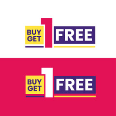 Special offer buy one get one sale template