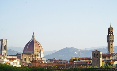 Obraz premium Panorama of Florence from the Garden of Boboli in Florence, Italy