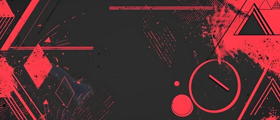 Striking Geometric Shapes and Textured Patterns Create a Captivating Abstract Design Background for Banners Flyers and Creative Projects