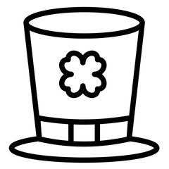 Saint Patrick Day Icon in Line Style