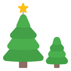 Christmas Icon in Flat Style