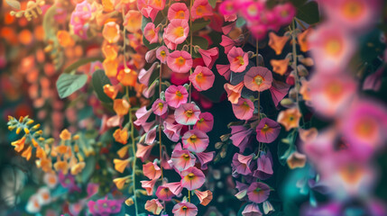 Colorful background with flowers, floral background