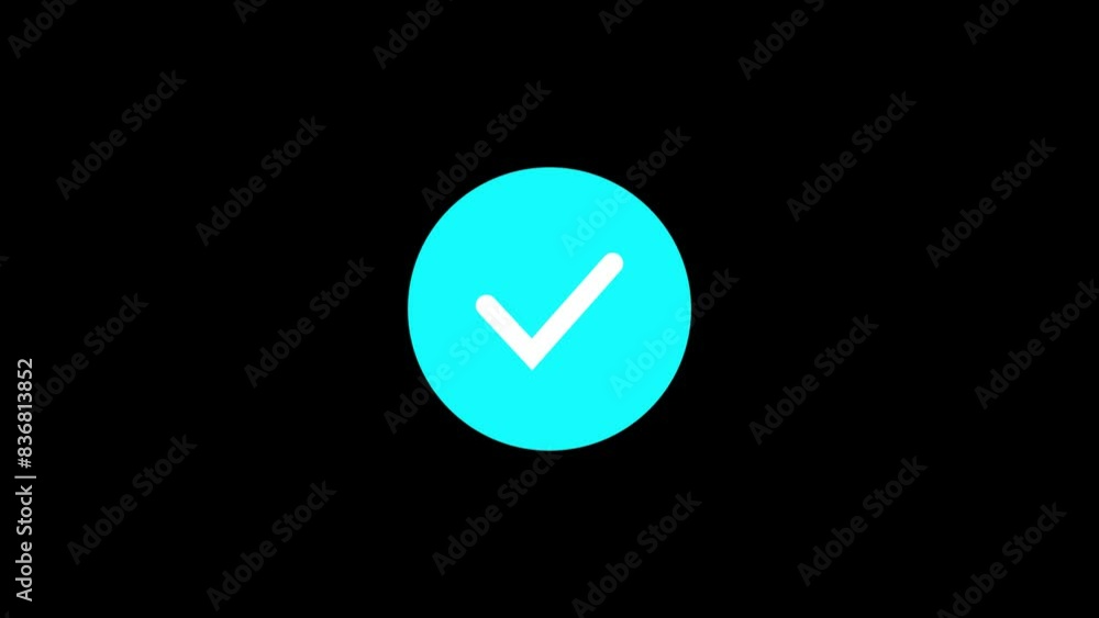 Poster check mark and cross signs on transparent background with alpha channel.