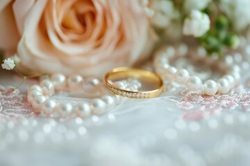 Wedding Rings and Flowers