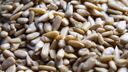 Agricultural Produce Detail. Sunflower seeds representing agriculture and farming, great for educational materials.