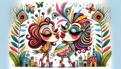 Obraz premium Día del Orgullo Gay, Gay, Orgullo, flag, arcoiris, unicornio, llama, dibujos animados, decoraciones, alegre, empapelar, graffiti, Pride, love is love, homosexual, orgullo, bandera, Drag Queen, pareja