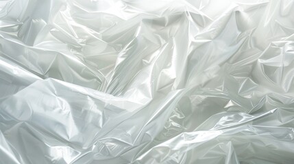 Fototapeta premium Crumpled Transparent Plastic Background for Abstract Textures and Design