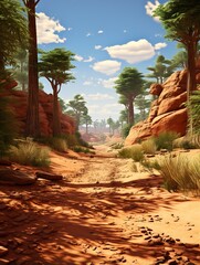 Obraz premium sunset in the desert