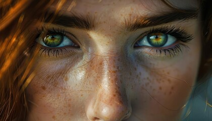 Fototapeta premium Take a close-up of a striking photograph that captures a fleeting moment or emotion Enhance the contrast and clarity to make the viewer feel the raw intensity of the scene