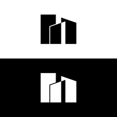 Real estate logo. Real estate vector, icon, symbol, illustration, clipart design. Editable real estate line art design.