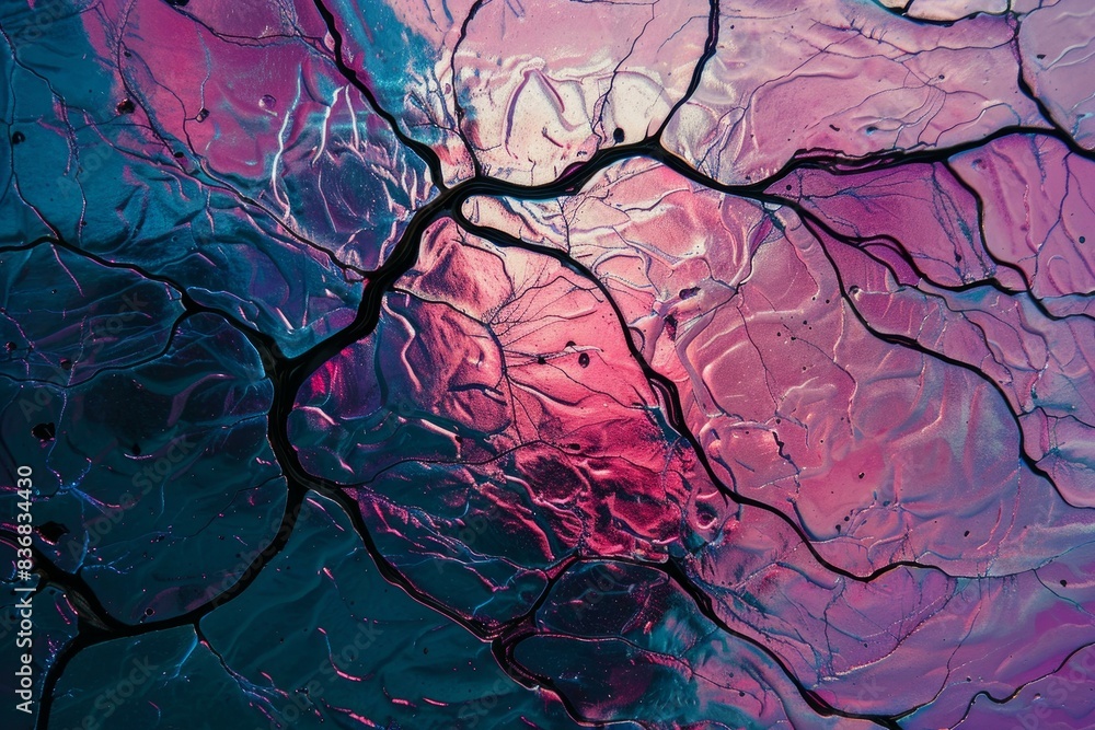 Aufkleber highresolution image featuring a colorful blend of acrylic paint creating a seamless texture