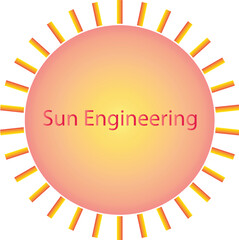 A symmetrical logo vector illustration for engineering company.eps