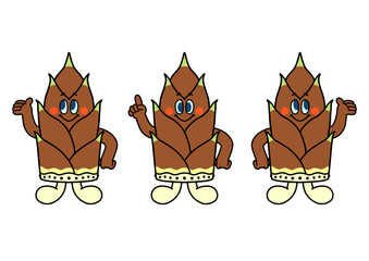 Mr.bambo タケノコくん　マスコットキャラクター