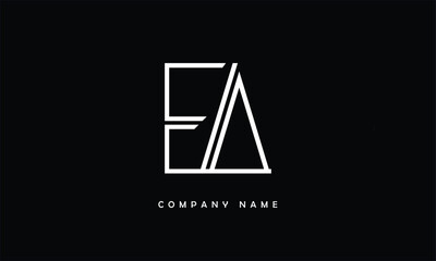 EA, AE, E, A Abstract Letters Logo Monogram
