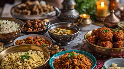 Obraz premium Traditional Eid Al-Adha Feast 7