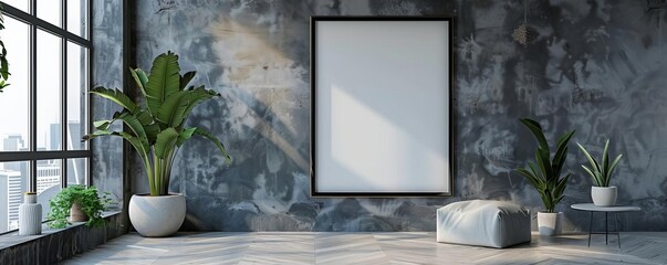 create an empty rectangle frame mockup