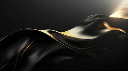 Smooth gradient transition from deep black to gleaming gold, perfect for elegant presentations