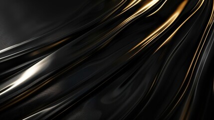 Refined sophistication: A glossy black-gold canvas for your creative endeavors