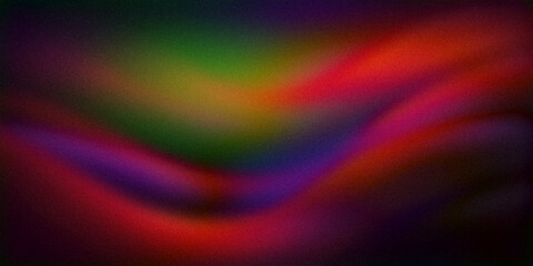 An abstract gradient featuring a rich blend of green, red, purple, and orange tones with smooth, flowing transitions. Ideal for modern design projects, digital art, and creative backgrounds