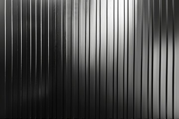 Graduated metal strips in black, gray light shades with light reflections