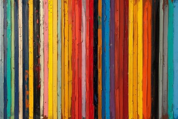 Mottled multicolored verticals slats graduated color scheme background