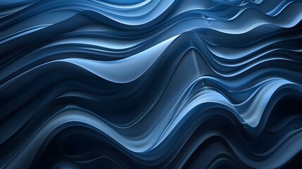 Fototapeta premium Background of wavy blue abstraction ,Background of wavy blue abstraction ,Blue waves abstract background texture. Print, painting, design, fashion 