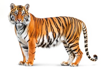 Fototapeta premium Majestic tiger on white background