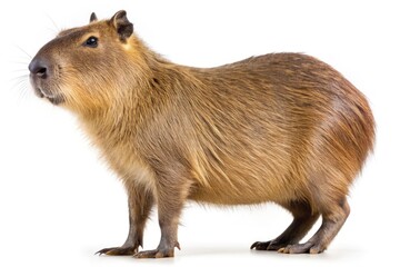 Fototapeta premium Capybara on white background
