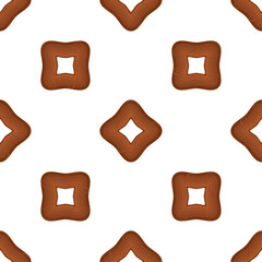 Pattern homemade cookie different taste in pastry biscuit