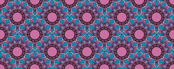 Abstract vector seamless mandala background. Texture in oriental style for design, print, scrapbooking, textiles, packaging, wallpaper