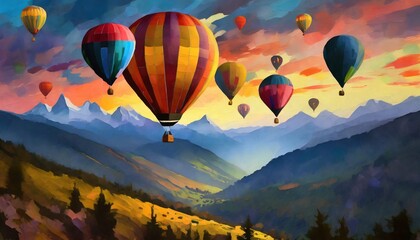 Obraz premium hot air balloon