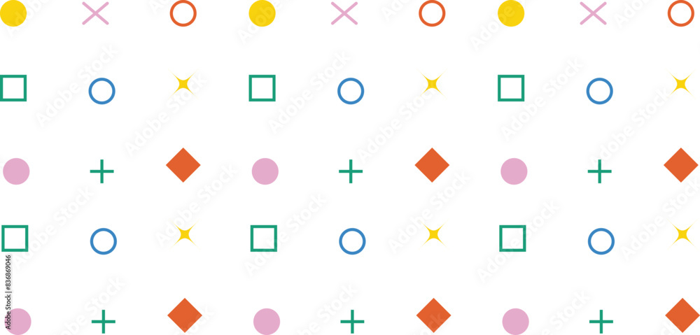 Poster abstract shape colorful background vector