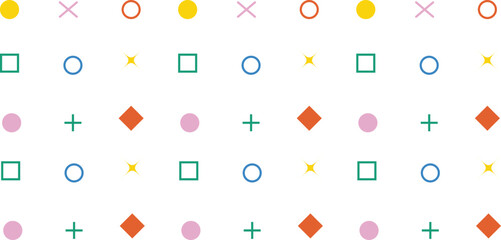 Abstract shape colorful background vector