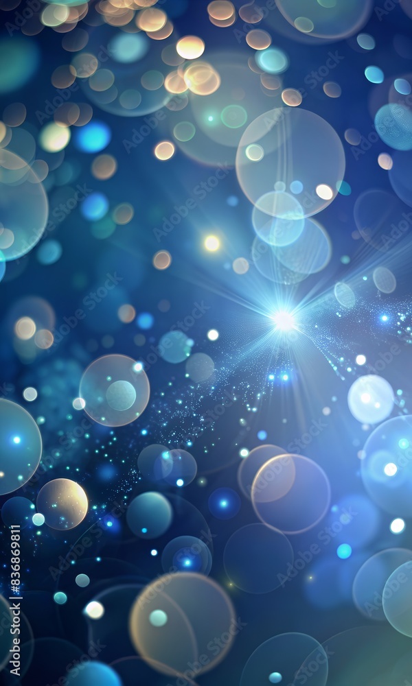 Aufkleber abstract background with blur bokeh light effect.