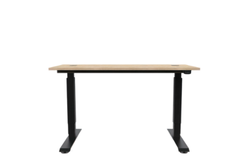 Modern Standing Desk Isolated On Transparent Background, Welbeing At Work, Realistic Office Object